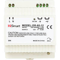 Блок живлення HiSmart 12V, 4.5A, 60W, DIN