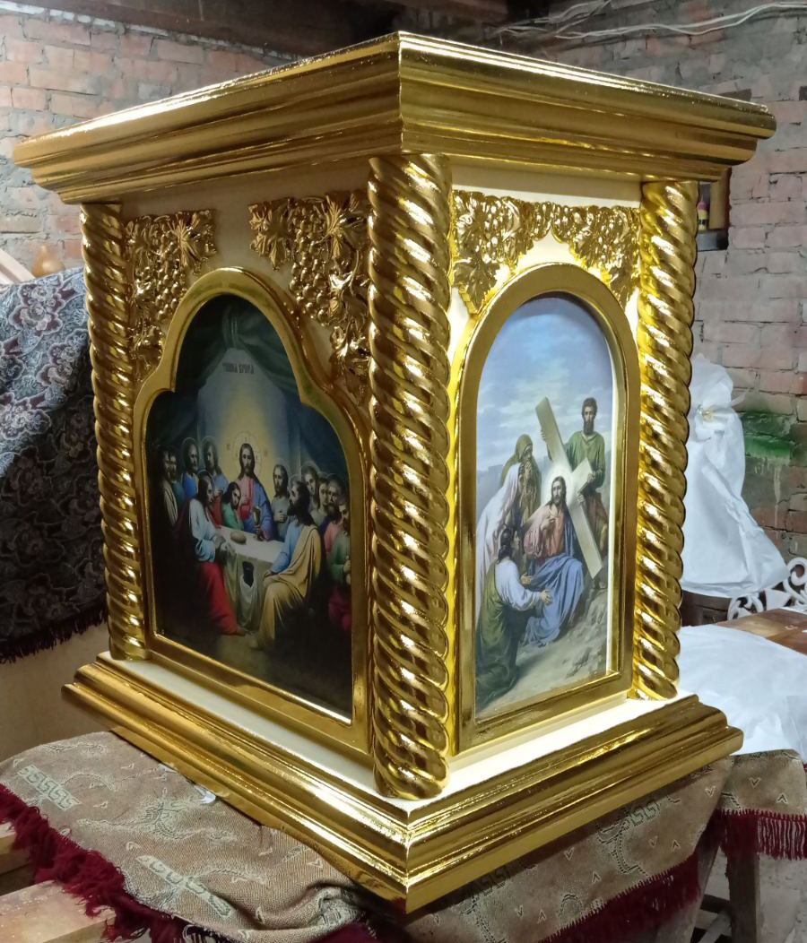 Риза на престіл з дерева 100 * 75 см, розмір і колір може бути будь-який