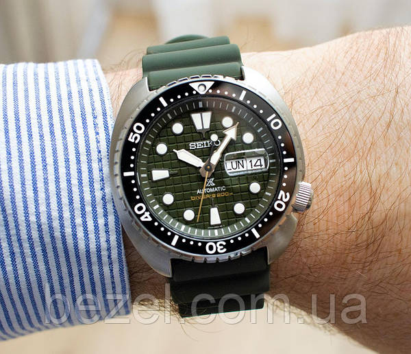 Green seiko diver deals