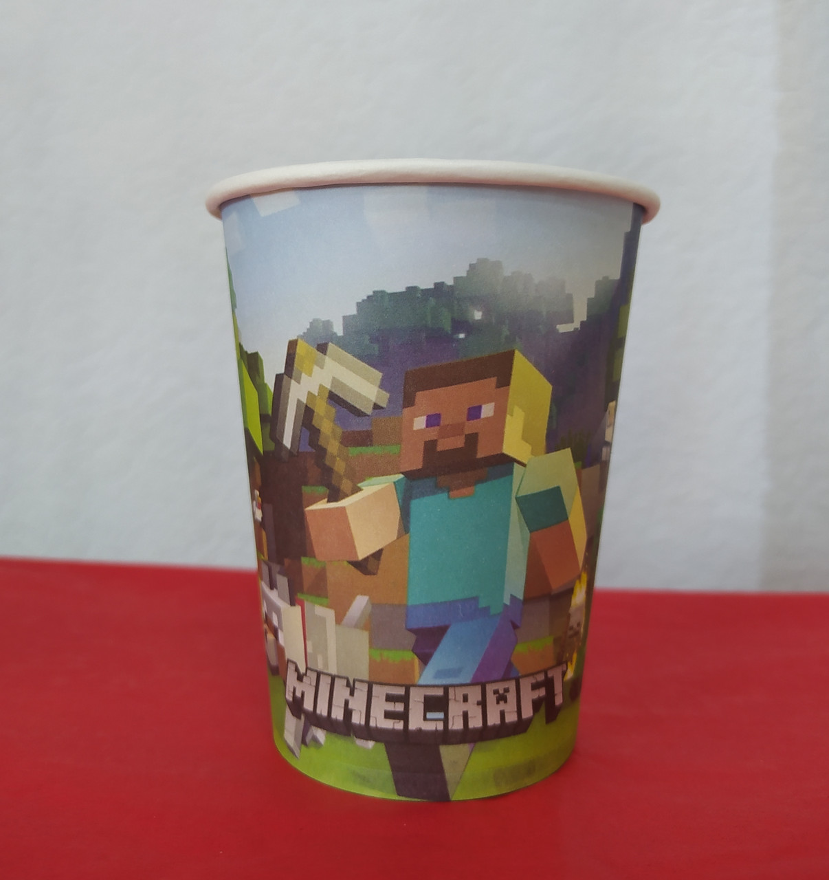 Набір паперових стаканів принт Minecraft Майнкрафт 250мл 5шт.