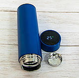 Розумний термос з індикатором температури Синій, фото 3