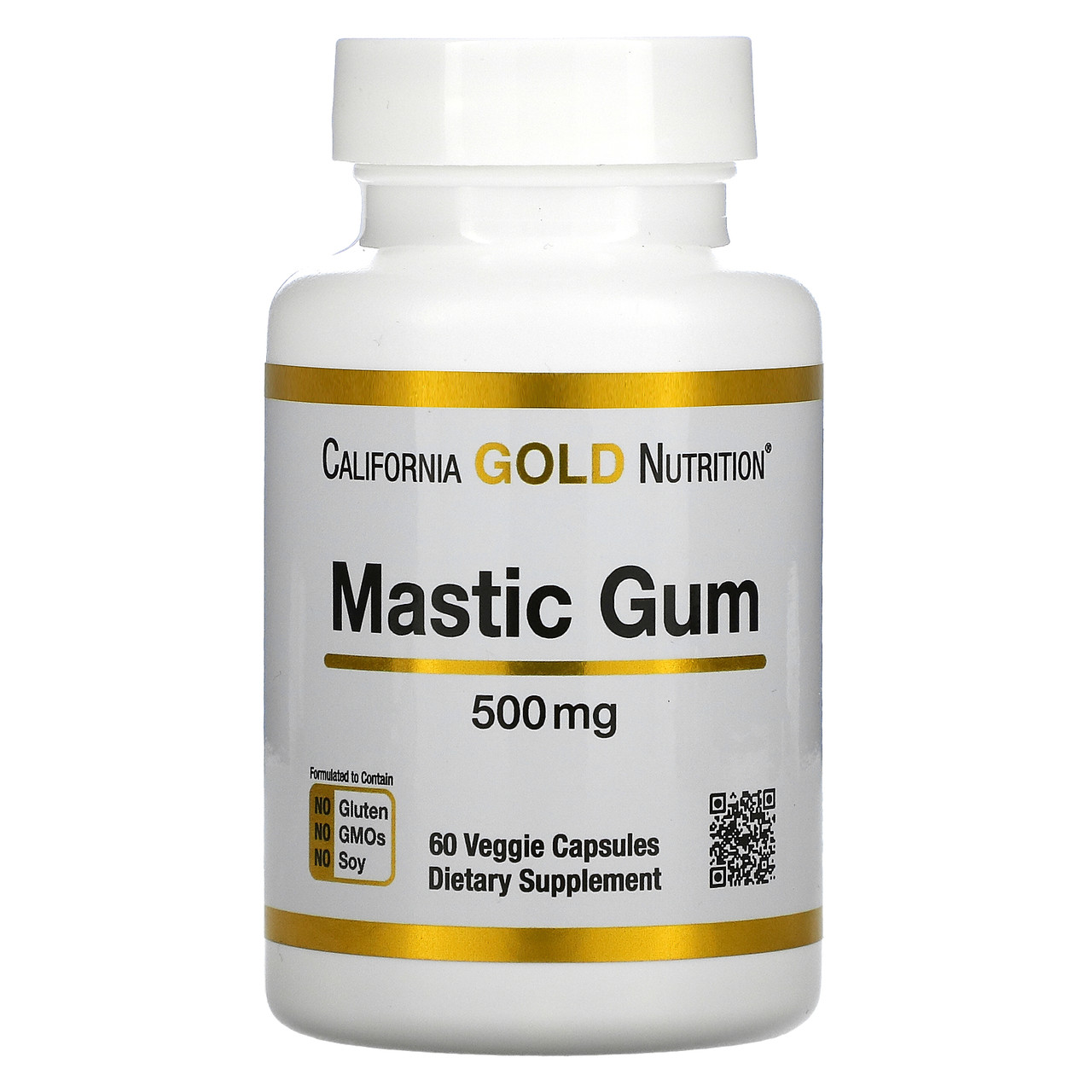 California Gold Nutrition, мастикова смола, 500 мг, 60 рослинних капсул