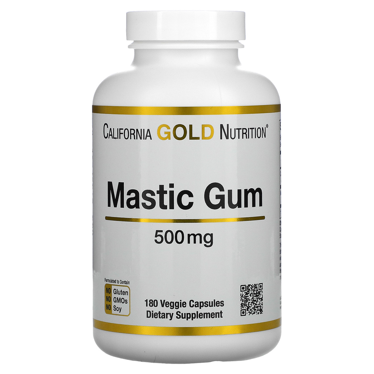 California Gold Nutrition, мастикова смола, 500 мг, 180 рослинних капсул