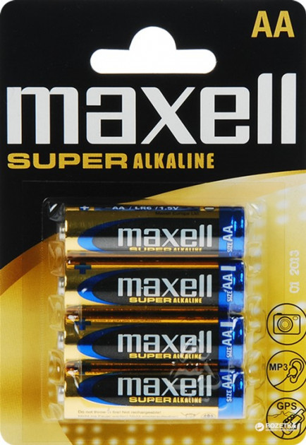 Лужна батарейка Maxell Super Alkaline AA/LR6 4шт/уп blister