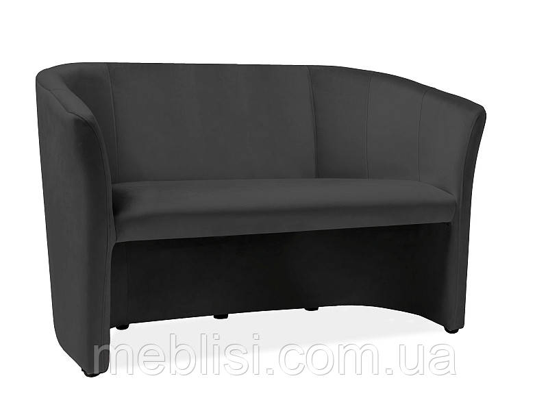 Чорний диван крісло TM-2 VELVET 19 (Signal)