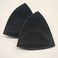 Трикутні чашки для купальника ПОДВІЙНИЙ ПУШ АП 2см чорні черний для маленьких грудей А В PUSH UP 2D трикутники