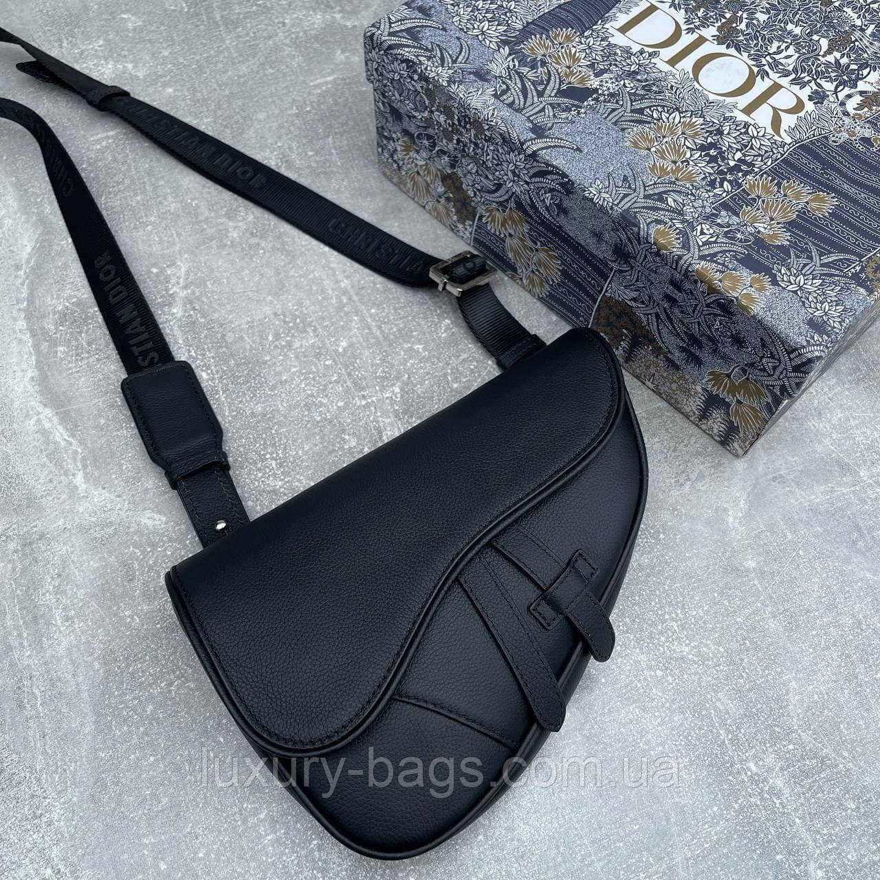 Чоловіча шкіряна нагрудна сумка Di0r, фото 1