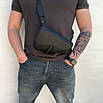 Чоловіча шкіряна нагрудна сумка Di0r, фото 7