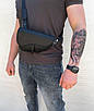 Чоловіча шкіряна нагрудна сумка Di0r, фото 4