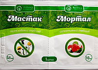 Гербіцид Мастак 3,5 мл + Мортал 10 мл (від бур'янів на полуниці та газоні) Ukravit
