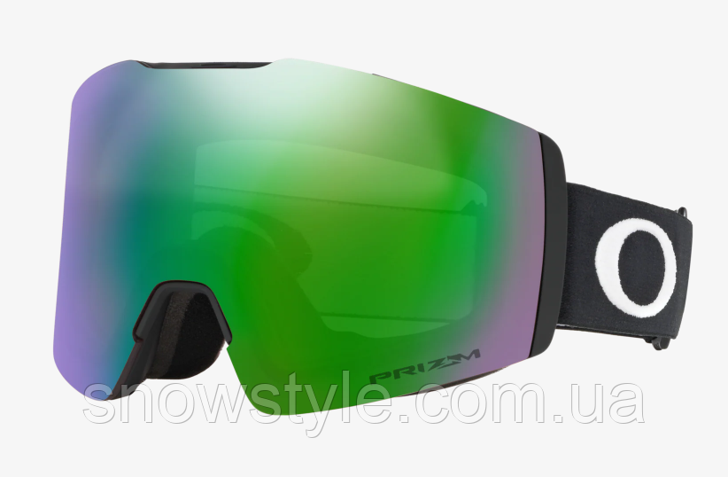 Гірськолижна маска Oakley Fall Line M (XM) Matte Black лінза Prizm Jade Iridium, фото 1