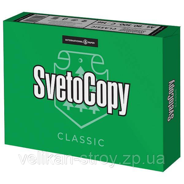 Папір А4 Sveto Copy, щільність 80 г/м2, 500 аркушів