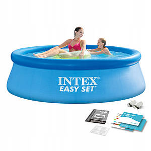 Надувний дитячий басейн Intex Easy Set 28101 183 х 51см Синій