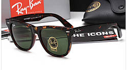 Чоловічі сонцезахисні окуляри в стилі RAY BAN Wayfarer 2140-902 LUX