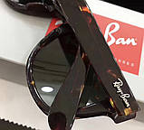 Чоловічі сонцезахисні окуляри в стилі RAY BAN Wayfarer 2140-902 LUX, фото 5