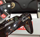 Жіночі сонцезахисні окуляри в стилі RAY BAN Wayfarer 2140-902 LUX, фото 5