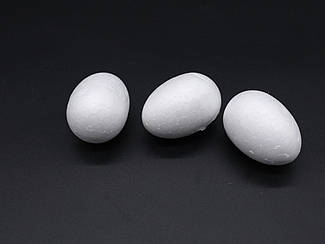 Пінопластові заготовки великодні яйця для виготовлення, розпису іграшок з пінопласту Яйце 45мм