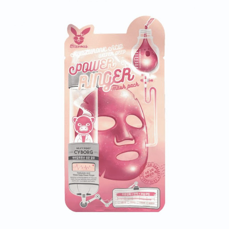 Маска з гіалуроновою кислотою Elizavecca Hyaluronic Acid Water Deep Power Ringer Mask Pack 23 мл, фото 1