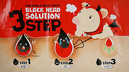 Патчі для носа від чорних цяток Elizavecca Face Care Milky Piggy Black Head Solution 3 Step (16760Gu)