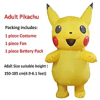 Надувной костюм Пикачу для взрослого (150 - 190 см) Pikachu