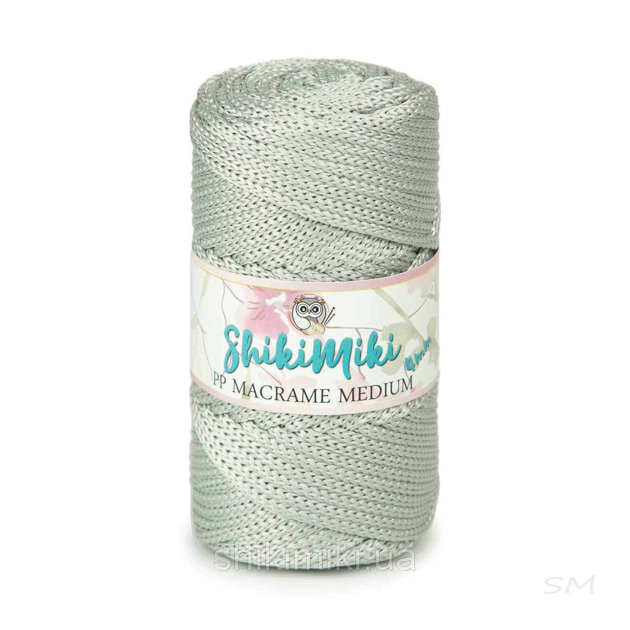 Трикотажний шнур PP Macrame Medium, колір Світло-сірий