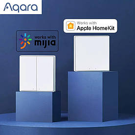 Бездротовий вимикач 1-2 клавіші Aqara Smart D1 Wireless Switch ZigBee Apple HomeKit