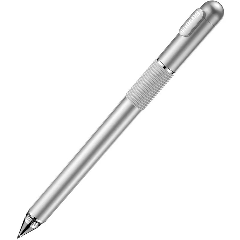 Ручка-стилус Baseus Golden Cudgel Capacitive Stylus Pen 2in1 Silver