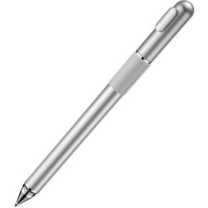 Ручка-стилус Baseus Golden Cudgel Capacitive Stylus Pen 2in1 Silver, фото 1