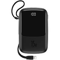 Портативная батарея Powerbank Baseus Q-Pow Digital Display With Lightning Cable 10000 mAh PPQD-B01 Black