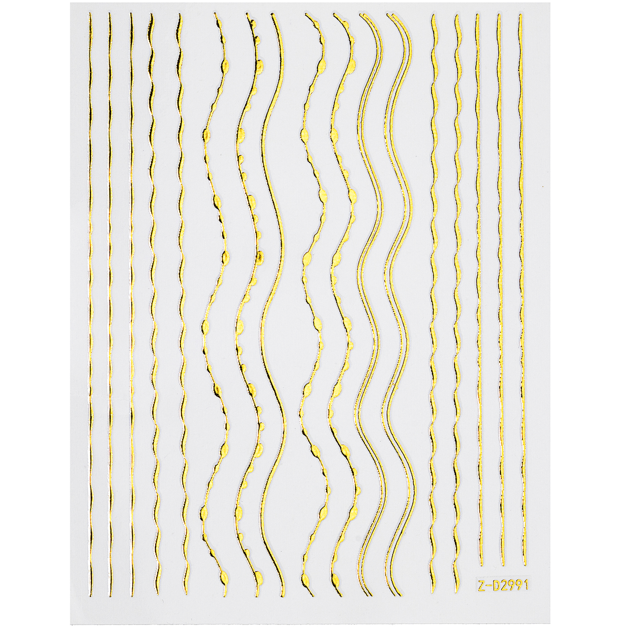 Гнучка стрічка для декору Z-D2991, золото