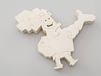 Фігурний пазл із натурального дерева персонаж з мультфільму "Фіксики" Папус 15х13 см