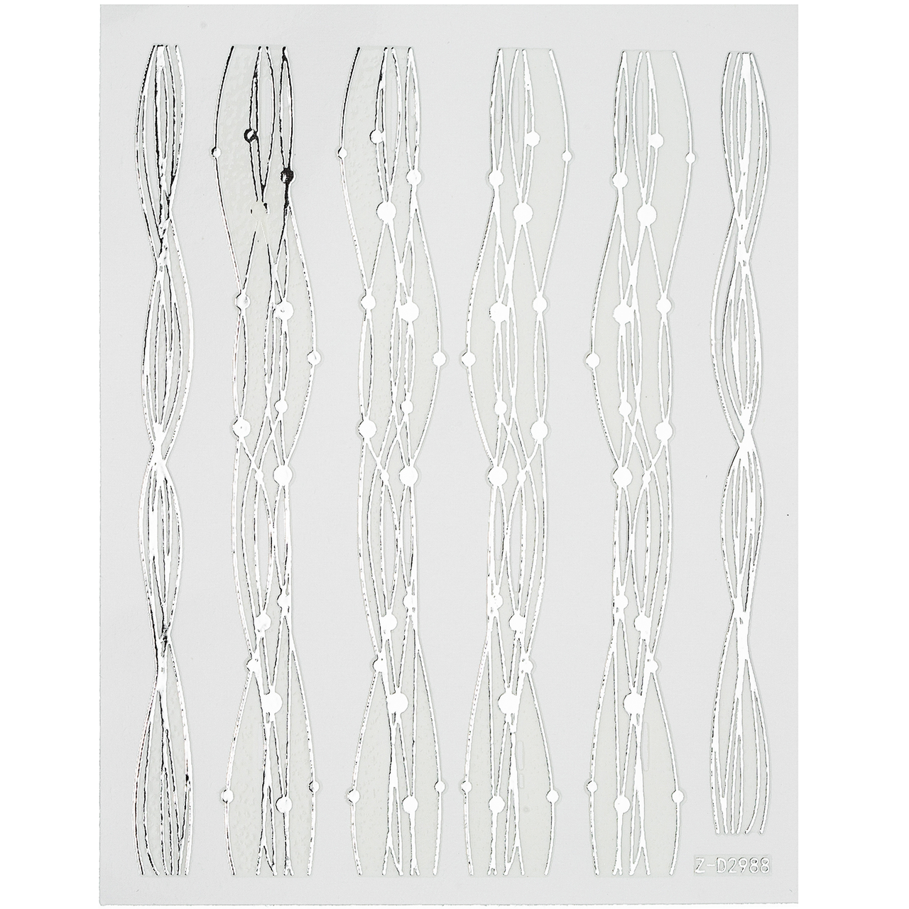 Гнучка стрічка для декору Z-D2988, срібло