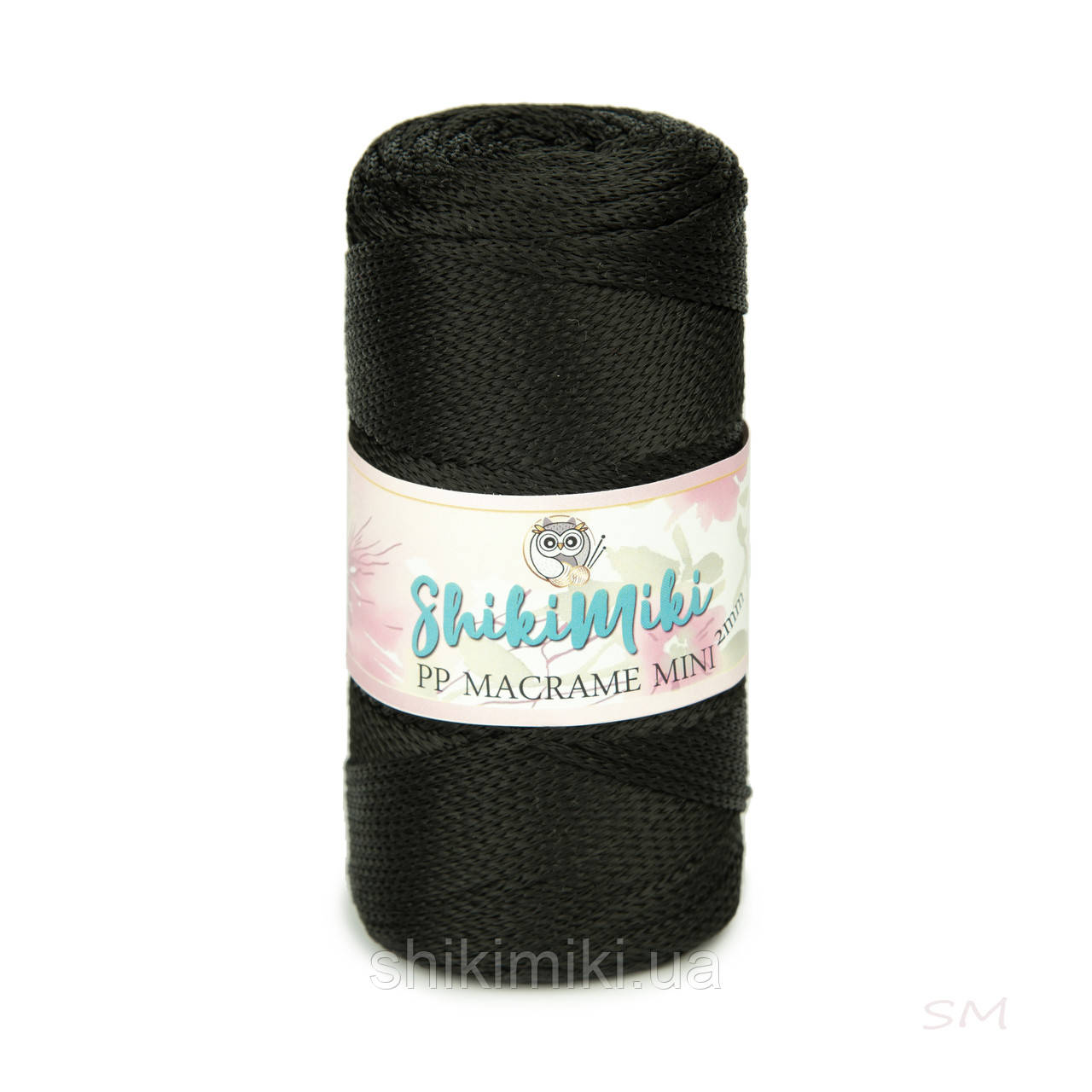 Трикотажний шнур поліпропіленовий PP Macrame Mini, колір Чорний