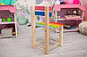 Стільчик дитячий дерев'яний різнокольоровий 45х25х25 см меблі з натурального дерева, фото 3