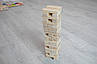 Дженга для дітей настільна гра дерев'яна вежа 8х27 см гра витягувати палички, фото 7