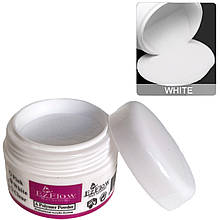 Акрилова пудра для зміцнення нігтів EzFlow, 15 гр. Білий