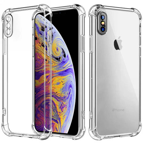 Прозрачный чехол MultiCam iPhone XS (усиленный углами) (Айфон ХС Икс Эс ...