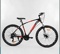 Велосипед Спортивный CORSO «FIARO» 27.5" дюймов 13658 рама алюминиевая, оборудование Shimano 21 скорость