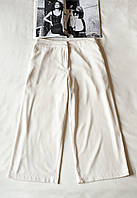 Батальні укорочені брюки кюлоти молочного кольору жіночі Aware, розмір L