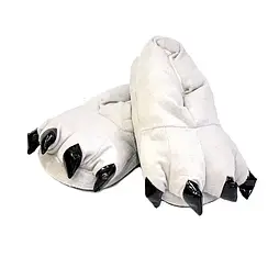 Капці лапки сірі для кігурумі (р. S, M, L) krd0170