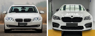Передній бампер BMW 5-серії F10, F18 2011-2017 р. у стилі F90