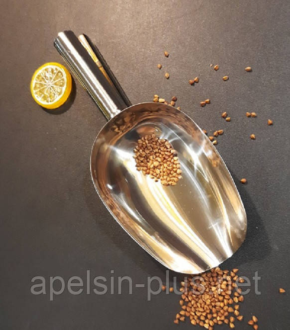 Совок для сипких продуктів неіржавка сталь 22 см, фото 1