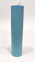 Свічка воскова блакитна, розмір 20*5 см