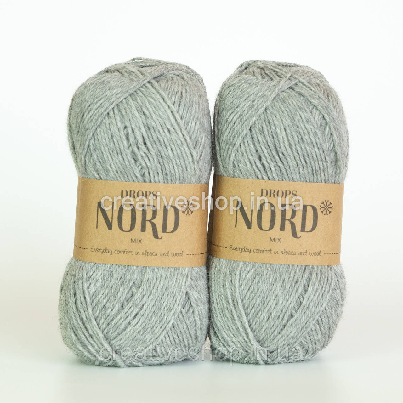 Пряжа Drops Nord Mix (колір 04 light grey), фото 1