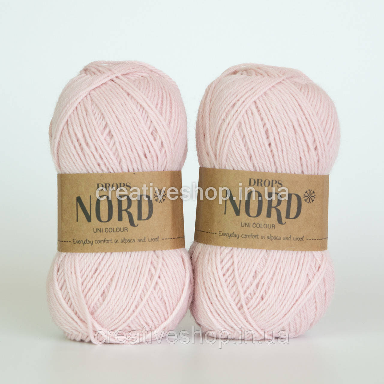 Пряжа Drops Nord (колір 12 powder pink)