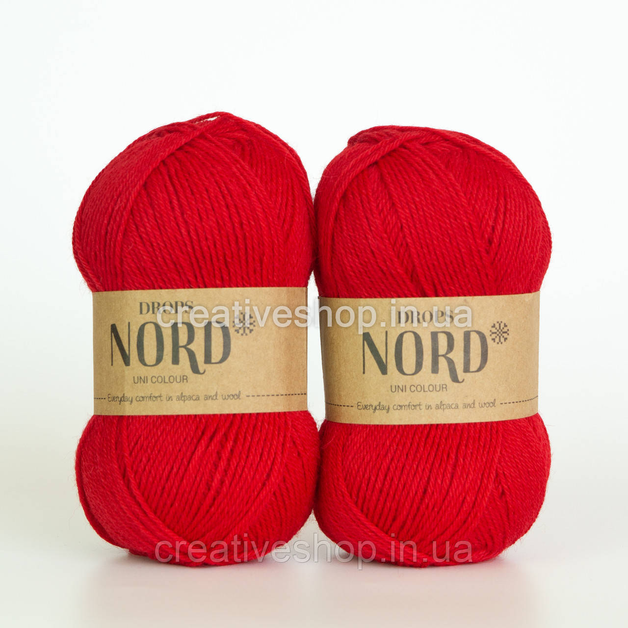 Пряжа Drops Nord (колір 14 red)