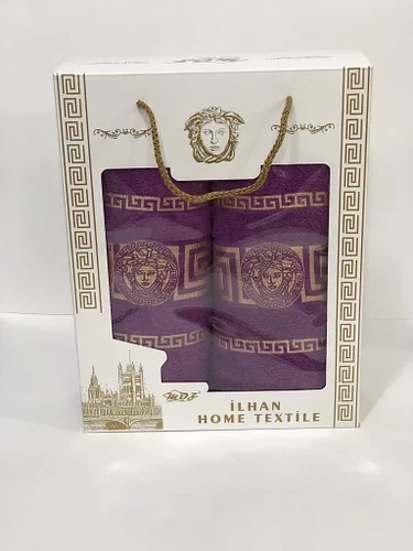 Подарунковий набір рушників Versace Туреччина Фіолетовий