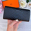 Стильний гаманець Her<unk> mes з тисненням під шкіру пітона, фото 4