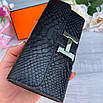 Стильний гаманець Her<unk> mes з тисненням під шкіру пітона, фото 7