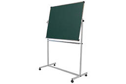 Дошка поворотна для крейди ТСО 1х1.2 см. двостороння на колесах , магнітна